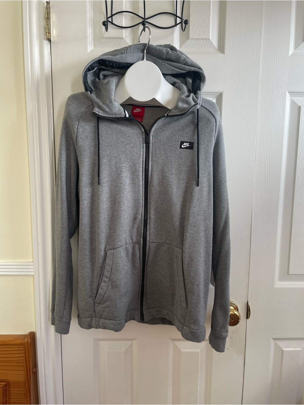 Nike Women’s Gray Full-Zip Hooded Jacket